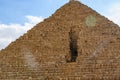 The great pyramid of Cheops in Giza plateau. Cairo, Egypt Royalty Free Stock Photo