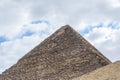 The great pyramid of Cheops in Giza plateau. Cairo, Egypt Royalty Free Stock Photo