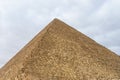 The great pyramid of Cheops in Giza plateau. Cairo, Egypt Royalty Free Stock Photo