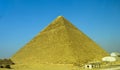 The Great pyramid of Giza in Egypt Cairo with Sphinx and camel Royalty Free Stock Photo