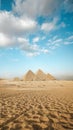 The great pyramid of giza egypt on a suuny day Royalty Free Stock Photo