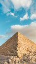 The great pyramid of giza egypt on a suuny day Royalty Free Stock Photo