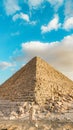 The great pyramid of giza egypt on a suuny day Royalty Free Stock Photo
