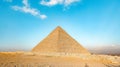 The great pyramid of giza egypt on a suuny day Royalty Free Stock Photo