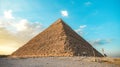 The great pyramid of giza egypt on a suuny day Royalty Free Stock Photo