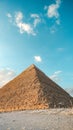 The great pyramid of giza egypt on a suuny day Royalty Free Stock Photo