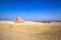 Great Pyramid of Giza illuminated at night, UNESCO World Heritage site, Cairo, Egypt.