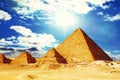 Great Pyramid located at Giza . Royalty Free Stock Photo