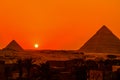 Great Pyramid sunset Royalty Free Stock Photo