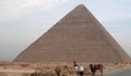 The Great Pyramid and Tourists Royalty Free Stock Photo