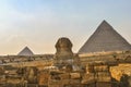 Great pyramids in Giza, Cairo, Egypt
