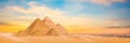 Great Pyramids of Giza, Egypt Royalty Free Stock Photo