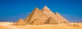 Great Pyramids in Giza, Egypt Royalty Free Stock Photo