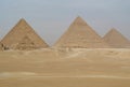 Great pyramids on Giza plateau, Cairo, Egypt Royalty Free Stock Photo