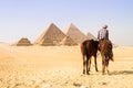 Great pyramids in Giza valley, Cairo, Egypt