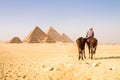 Great pyramids in Giza valley, Cairo, Egypt