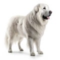 great Pyrenees breed dog isolated on a clean white background Royalty Free Stock Photo