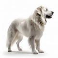 great Pyrenees breed dog isolated on a clean white background Royalty Free Stock Photo