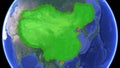 Qing dynasty map