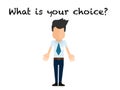 What is your choice, super quality abstract business poster Royalty Free Stock Photo