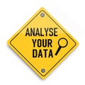 Analyse your data super quality abstract business poster