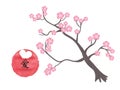 Love Japan sakura tree, super quality abstract business poster