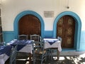 Great restaurant on Rhodes island in Greece, small and chic Royalty Free Stock Photo