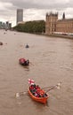 The Great River Race, boats on the Thames.