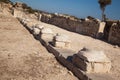 The great road leading to the port in the ancient city of Knidos, one of the ancient ancient cities of Anatolia