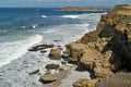 Rocks on the west coast in Portugal Royalty Free Stock Photo