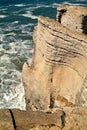 Rocks on the west coast in Portugal Royalty Free Stock Photo