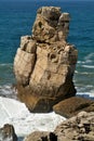 Rocks on the west coast in Portugal Royalty Free Stock Photo