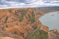 Great rocky canyon surrounding a lake