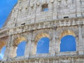 Great Roman Colosseum Coliseum, Colosseo , Flavian Amphitheat Royalty Free Stock Photo