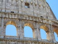 Great Roman Colosseum Coliseum, Colosseo , Flavian Amphitheat Royalty Free Stock Photo