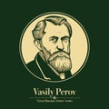 Great Russian artist. Vasily Perov was a Russian painter, a key figure of the Russian Realist movement and one of the foundin