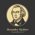 Great Russian composer. Alexander Alyabyev was a Russian composer known as one of the fathers of the Russian art song.