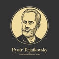 Great Russian composer. Pyotr Tchaikovsky was a Russian composer of the Romantic period.