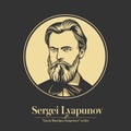 Great Russian composer. Sergei Lyapunov was a Russian composer, pianist and conductor