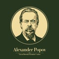 The Great Russian Scientists Series. Alexander Popov was a Russian physicist, who was one of the first persons to invent a radio