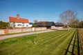 British Farmhouse in rural setting Royalty Free Stock Photo