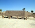 Egyptian lying obelisk Karnak Temple Egypt Africa.