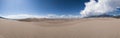 Great sand dunes panoramic view Royalty Free Stock Photo
