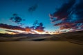 Great Sand Dunes after sunset Colorado Royalty Free Stock Photo