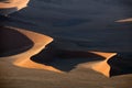 The great sand sea sand dunes of the Namib desert.