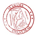 Alabama State Seal Stamp