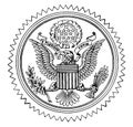 The Great Seal of the United States, vintage illustration