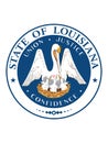 Great Seal of Louisiana Bayou State Royalty Free Stock Photo