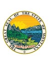 Great Seal of Montana Big Sky Country Royalty Free Stock Photo