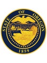 Great Seal of Oregon The Beaver State Royalty Free Stock Photo